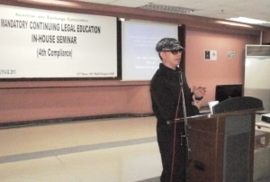 Dr. Atty. Noel G. Ramiscal in his MCLE Lecture on Online Legal Practice for SEC Lawyers