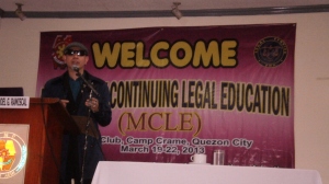 Dr. Atty. Noel G. Ramiscal MCLE Lecture for PNP Lawyers