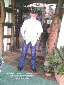 IBP Nueva Vizcaya, Saber Inn, Dr. Atty. Noel G. Ramiscal posing in front of QUADRO CAFE, September 9, 2015