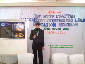 Dr. Atty. Ramiscal in one of his MCLE lectures for the IBP Leyte