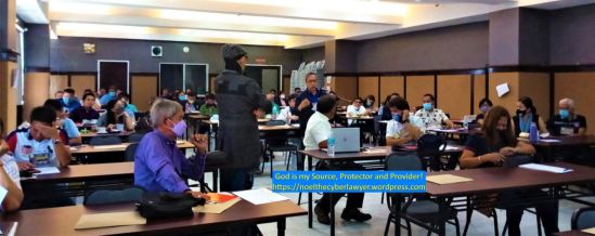 Dr. Atty. Noel G. Ramiscal being interpellated by Atty. Montenegro, at his UCLS MCLE Lecture, May 5, 2023 on Predictive Justice